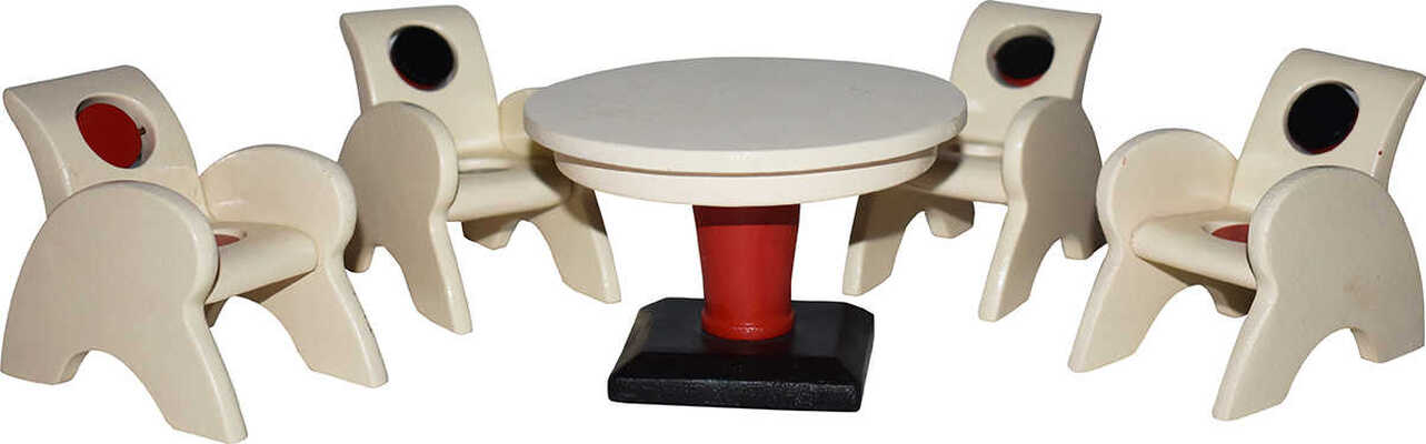 Немухин Владимир Николаевич. Мебельный натюрморт. Стол и четыре стула 